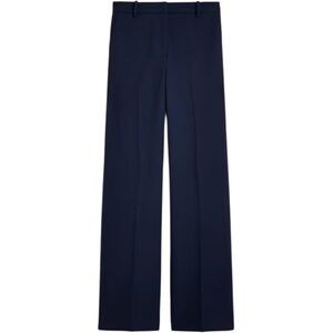 J. Crew Four Season Stretch Wide Leg Trousers, Navy